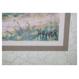 Pair of Framed Prints. 16.5"x13.5". Home Interior Scenic Cottage Gate