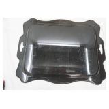 Hand-Painted Zhostovo Metal Serving Tray. 19.5"x15"