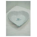 Heart Shaped Ceramic Bowl 9.5"