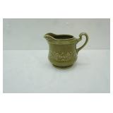 Vintage Canonsburg Pottery Co. Regency Ironstone Pitcher in olive green