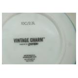 Vintage Charm Inspired by Pyrex Mixing Bowl. 8.5" diameter by 4.25" tall