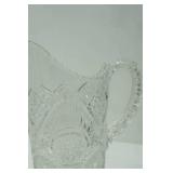 Antique Imperial Glass EAPG Water Pitcher in the Horseshoe Curve Pattern. 1909