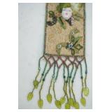 Beaded Medicine Bag with Small Ceramic Face