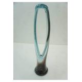 Vintage Hand-Blown Art Glass Vase 17" tall