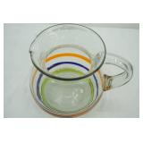 Amici Home Baja Collection Mexican Recycled Hand-Blown Glass Pitcher