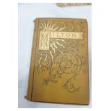 Antique Milton Book, Ornate Picture Frames, Serving Plate