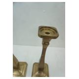 Set of Bombay Brass Candlestick Holders 19" tall