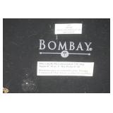 Set of Bombay Brass Candlestick Holders 19" tall