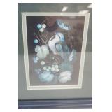 (3ct) Zhostovo-Style Floral Paintings. Framed, matted, with glass