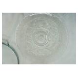 Collection of Vintage Pyrex and Crystal Serving Platters and Pie Plates