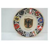 Vintage Ceramic Plate featuring the Bundesadler (Federal Eagle) the Coat of Arms of the Federal Republic of Germany