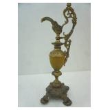 Antique/Vintage Ornate Brass Ewer Urn Candle Holder 16.5" tall