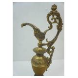 Antique/Vintage Ornate Brass Ewer Urn Candle Holder 16.5" tall