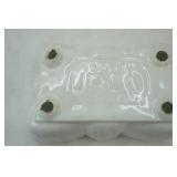 Vintage UPCO Pottery White Glaze Planter