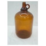 Vintage Amber Brown Glass Jug. "Roman Cleanser"