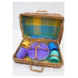 Wicker Picnic Basket Set