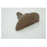 Carved Wood Wall Bracket. 10" tall, 4.5" half moon shelf