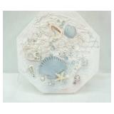 Mixed Media Octagonal Canvas Wall Art 11" diameter