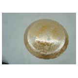 Vintage Jeannette Louisa Floragold Iridescent Serving Platter or Cake Plate