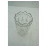 Cut Crystal Vase 7.5" tall