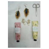 Peacock Beaded Earrings, Anchor Earrings, Rose Hand Cream & Osmanthus Hand Cream