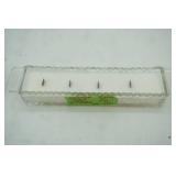 Vintage Crystal Cracker Tray Candle: Orange Peel and Honey