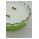 Crystal Glass Candy Bowl Candle: Fresh Cotton