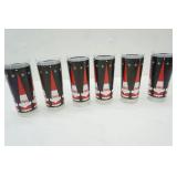 (6ct) Holt Howard Santa Tom Collins Glasses