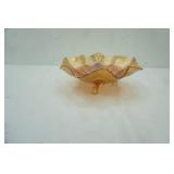 Fenton Marigold Carnival Glass Footed Bowl