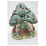Vintage Kimberly Designs Ceramic Mushroom House Tea Light Holder