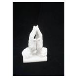 Vintage Porcelain Praying Hands Statue. 7.5"