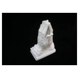 Vintage Porcelain Praying Hands Statue. 7.5"