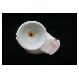 Vintage Lefton China Figural Hand Vase 7" tall; Vintage Porcelain Woman