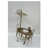 Vintage Metal Cafe Music Box Art Decor