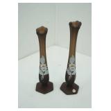 Vintage Glass bud Vases: Westmoreland & Fenton