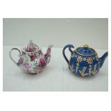Olympia Fine Porcelain Teapot; Vintage Old Tupton Ware Cobalt Blue Teapot