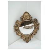 Set of Brass/Gold Toned Resin Wall Mirrors. Ornate. (ITART
