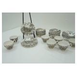 Myott Royal Mail Brown Staffordshire Ironstone Transferware.