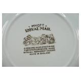 Myott Royal Mail Brown Staffordshire Ironstone Transferware.