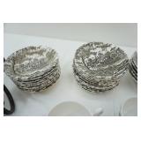 Myott Royal Mail Brown Staffordshire Ironstone Transferware.