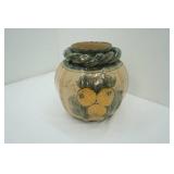 Large Glazed Terracotta Pot. 12" tall, 6" opening, 36" all around