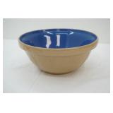 Mason Cash Earthenware Mixing Bowl "Church Gresley Blue Tan" Collection. 10" diameter and 4.75" tall