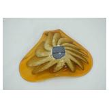 Murano for Princess House Amber Art Glass Bowl. 9"x7"x3"