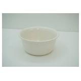 Vintage White Ribbed Mixing Bowl 9.5" diameter by 4.25" tall