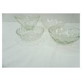 Anchor Hocking Early American Prescot "Star of David" pattern glass serving bowls 2ct, Anchor Hocking Bubble Glass Bowl