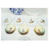 Antique Rosenthal Portrait Plates, Vintage China and Ironstone