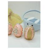 Jeweled Capiz Shell Easter Eggs, Beaded Easter Eggs, Ceramic Bunny Salt and Pepper Shakers and more