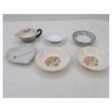 Bombay Tea Cup, Vintage Avon Blue and White Small Bowl, John Maddock & Sons Bowl, Bakerite USA, Love Talk Porcelain Heart Plate