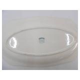 Johnson Brothers Old Britain Castles Pink Transferware Serving Platter and Oval Plate. Display Stands Included