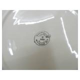 Vintage Sabin Crest-O-Gold Serving Platter. 22K gold, featuring a Colonial Courting Scene.